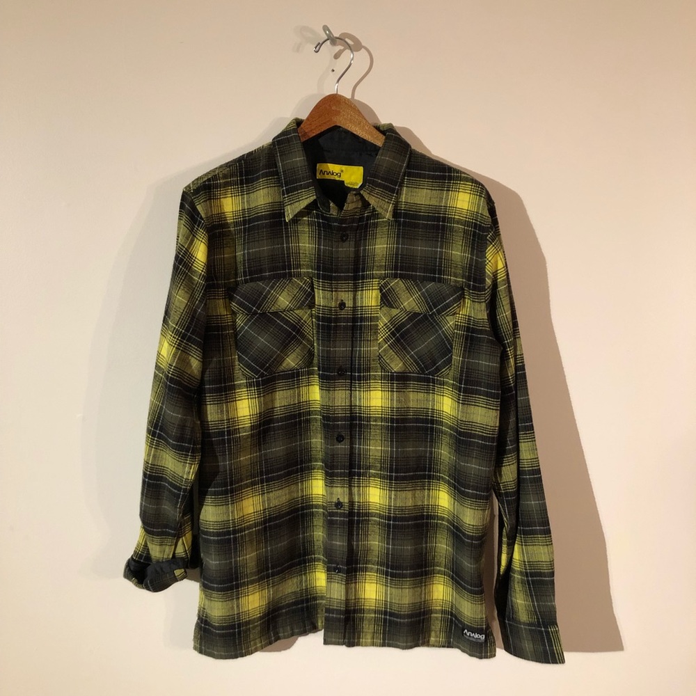 Vintage Analog Plaid Flannel